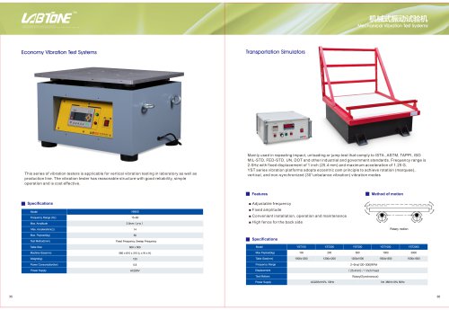 Labtone Transportation Simulator Vibration Tester YST100, YST200