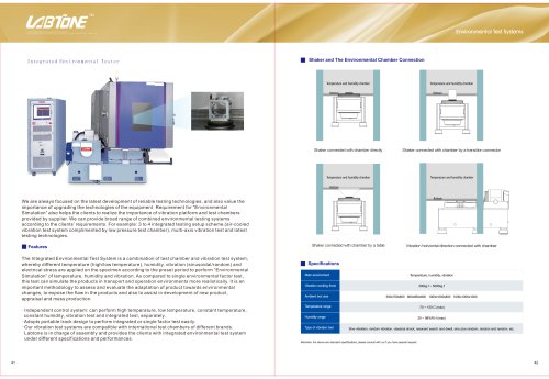 Labtone Vibration Climatic Chamber Combined Test System