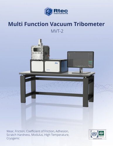 Multi Function Vacuum Tribometer