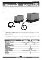 CLIMA actuator with included electronic thermostat