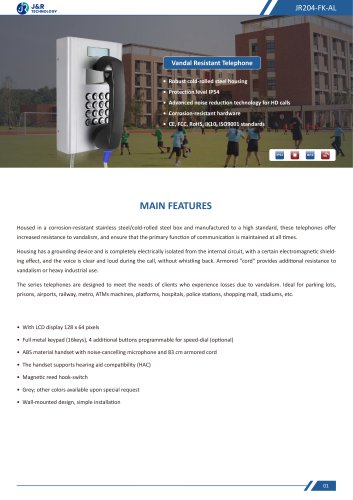 JR204-FK-AL Specification
