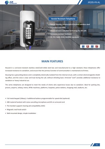 JR205-FK-AL Specification