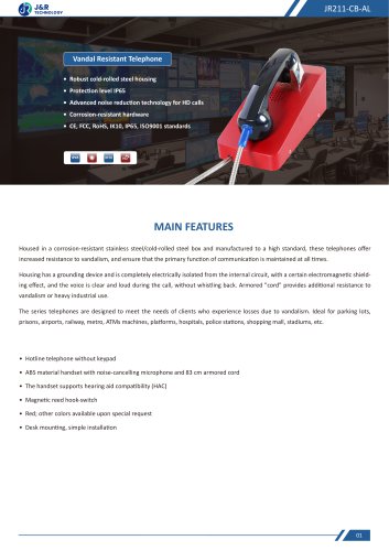 JR210-CB-AL Specification