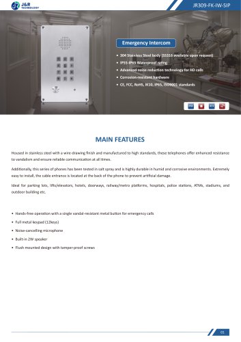 JR309-FK-IW-SIP Specification