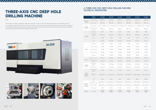 Three-axis CNC Deep Hole Drilling machine SK-1000/ SK-1613/ SK-1616/ SK-2016/ SK-2156