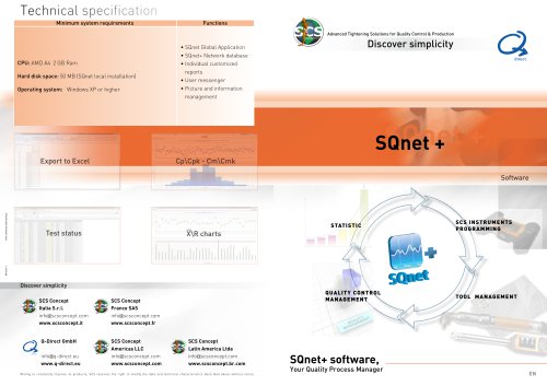 SQnet+ Quality Manager Software