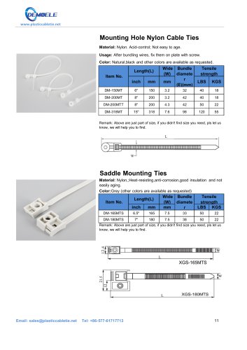 DEMOELE- Saddle Mounting Ties