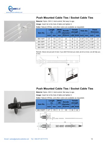 DEMOELE- Socket Cable Ties