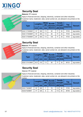 Security seal 2-XINGO