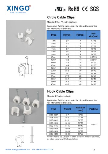 Xingo-Cable Clips