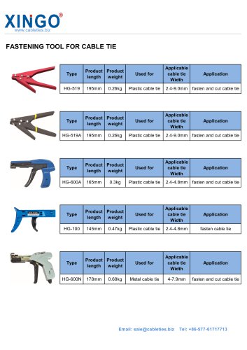 XINGO-Cable tie gun TOOL