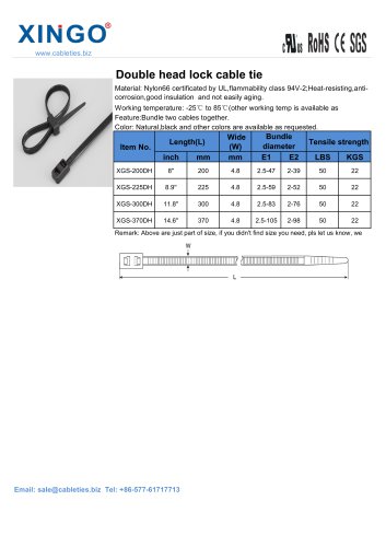 XINGO-Double head cable tie