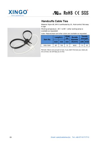 Xingo-Handcuffs Nylon Cable Ties