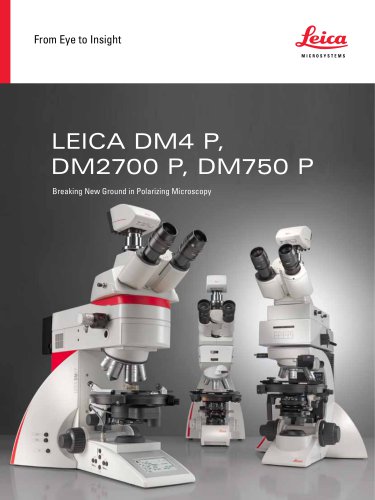 Leica DM4 P, DM2700 P, DM750 P