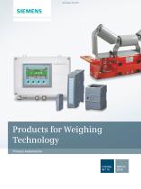 Products for Weighing Technology