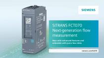 SITRANS FCT070 Next-generation flow measurement