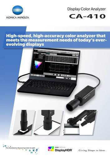 Display Color Analyzer CR-400/410