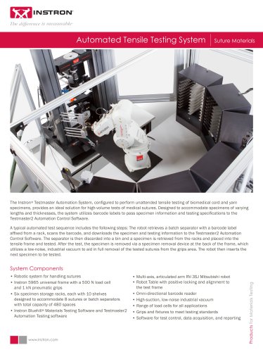 Automated Tensile Testing System