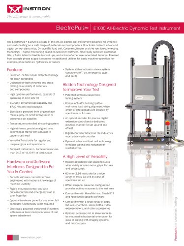 ElectroPuls E1000 Testing System