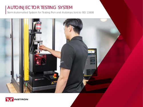 Instron Autoinjector Testing System