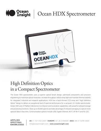 Ocean HDX Spectrometer