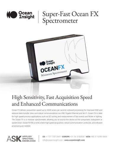 Super-Fast Ocean FX Spectrometer