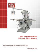 Kent USA KUM-2500UM Universal Milling Machine