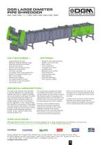 DGR LARGE DIMETER PIPE SHREDDER