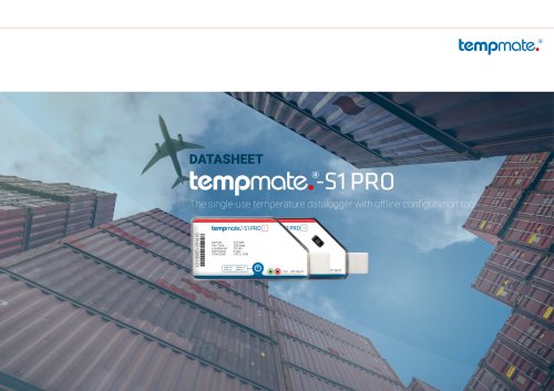 tempmate.®-S1 PRO Datasheet