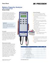 6V & 12V Battery Capacity Analyzer with record storage Model 603B