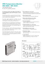 RTD Temperature Monitor DG 3602 / DG 3632