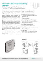 Thermistor Motor Protection Relay DG 3802