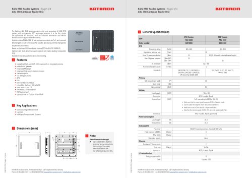 ARU 3500 Antenna Reader Unit