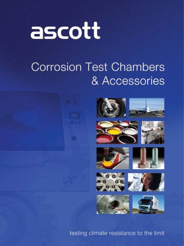 Salt Spray & Corrosion Test Chambers Brochure