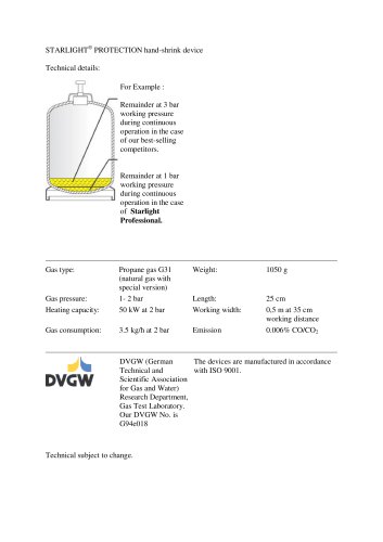 STARLIGHT® PROTECTION hand-shrink device