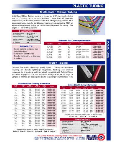 Multi-Color Ribbon Tubing