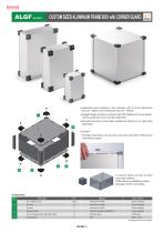 ALGF series - CUSTOM SIZED ALUMINIUM FRAME BOX with CORNER GUARDS