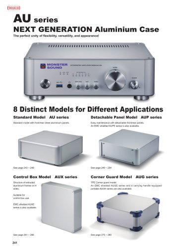 AUG series - ALUMINIUM ENCLOSURE with CORNER GUARDS