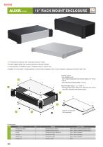 AUXR series - 19” RACK MOUNT ENCLOSURE