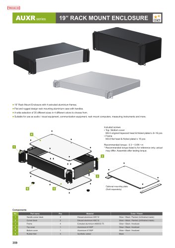 AUXR series - 19&rdquo; RACK MOUNT ENCLOSURE