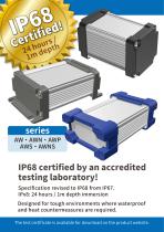 AWP series - IP68 ALUMINIUM ENCLOSURE with SILICONE PROTECTOR
