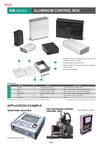 CH series - ALUMINIUM CONTROL BOX
