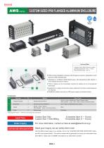 Custom Sized IP68 Flanged Aluminium Enclosure - AWS series