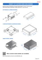 Custom Sized Waterproof Flanged Enclosure - EXWFS series