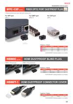 DTC・PLC・SFPC・CXP・PJCV series - FIBER OPTIC PORT DUSTPROOF PLUG