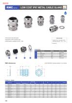 LOW COST IP67 METAL CABLE GLAND - RMC series