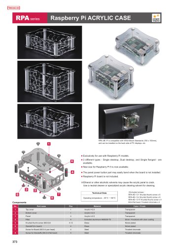 RPA series - Raspberry Pi 5 ACRYLIC CASE