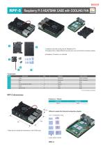 RPF-5 - Raspberry Pi 5 HEATSINK CASE with COOLING FAN