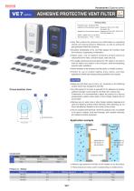 VE7 series - ADHESIVE PROTECTIVE VENT FILTER
