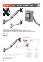 WALL MOUNT MONITOR ARM - MAR series